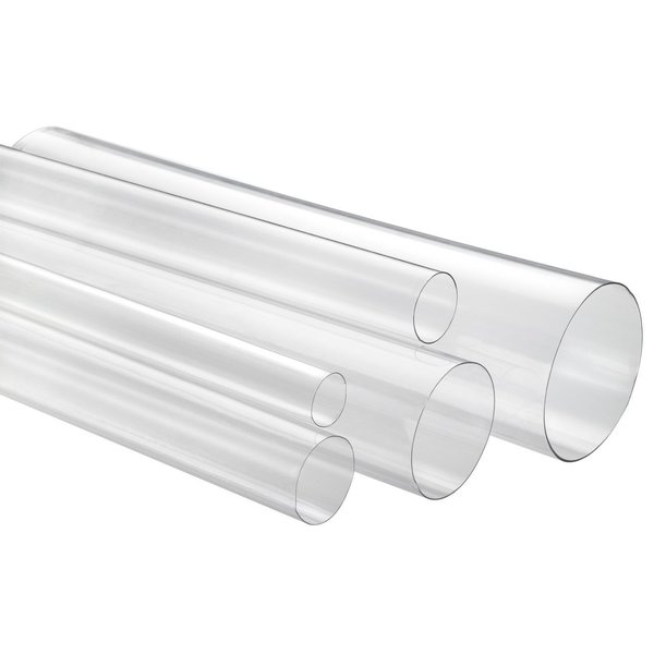 Visipak Round Tube-4Ft TW-1 3/8"-PETG-CLEAR-PLANETARY CUTTER 433526